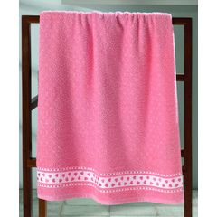 Toalha de Rosto Dohler Jacquard Premium Salmão 50cm x 80cm FJ-6987