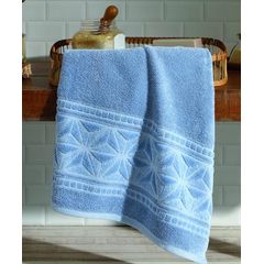 Toalha de Rosto Dohler Jacquard Confort Azul 50cm x 90cm FJ-7150