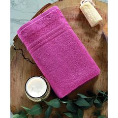 Toalha de Rosto Dohler Jacquard Premium Rosa Escuro 50cm x 80cm FJ-7177
