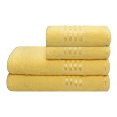 Toalha de Banho Decor Camesa 62cm x 120cm Amarelo