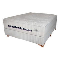 Base Box Casal Zeflex 138x188x43 Luminar Branco