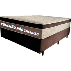 Base Box Queen Eurosono 158x198x43 Bom Sono Marrom