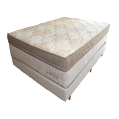 Conjunto Box Solteiro 88x188x73 Gamboa Zeflex(marrom)