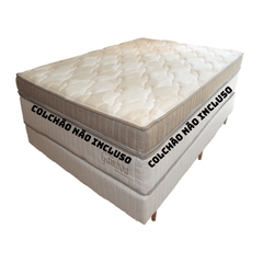 Base Box Solteiro Zeflex 88X188X33 Gamboa Marrom/Bege