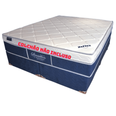 Base Box King Zeflex 193x203x43 Sensation Azul