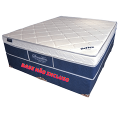 Colchão King Zeflex 193X203X33 Sensation Molas Ensacadas Com Eurotop Azul