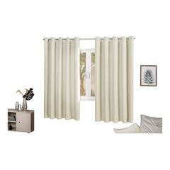 Cortina Adomes New Linho 170x200 100% Blackout Marfim