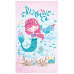 Toalha de Banho Dohler Infantil Estampado 70cm x 115cm Mini Mermaid